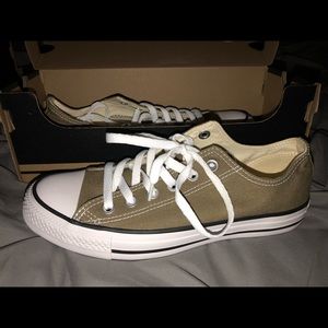 Converse olive green sneakers size 7.5